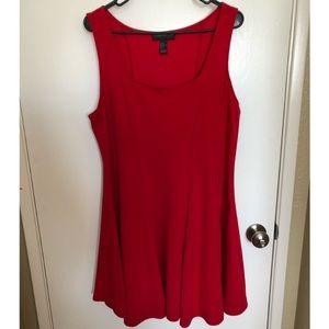 Red Forever21 Plus Fit & Flare Dress